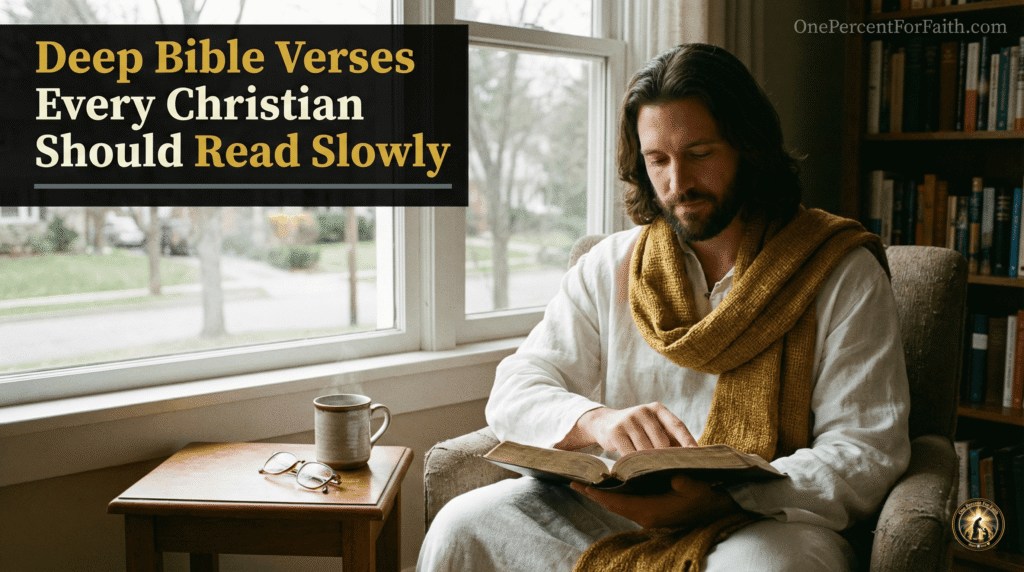 Deep Bible Verses Every Christian Should Read Slowly