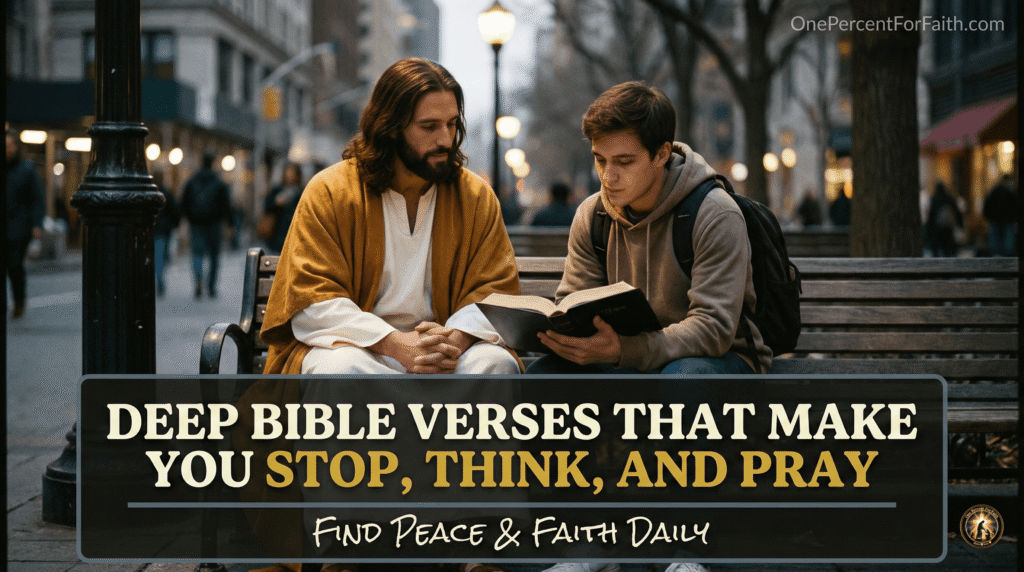 Deep Bible Verses That Make You Stop, Think, and Pray