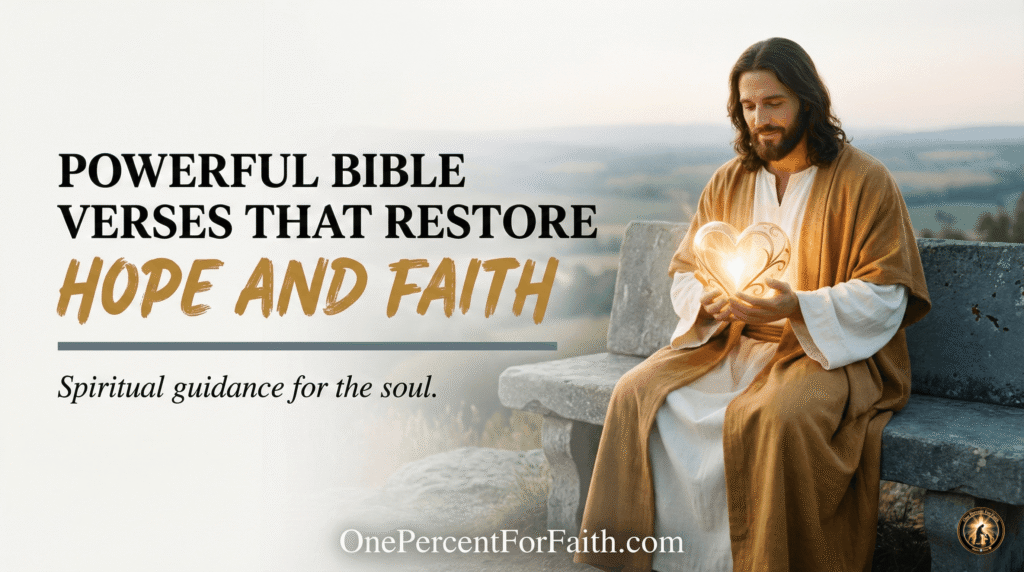 Powerful Bible Verses That Restore Hope and Faith