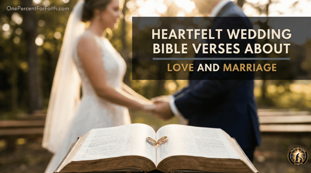 Heartfelt Wedding Bible Verses About Love and Marriage