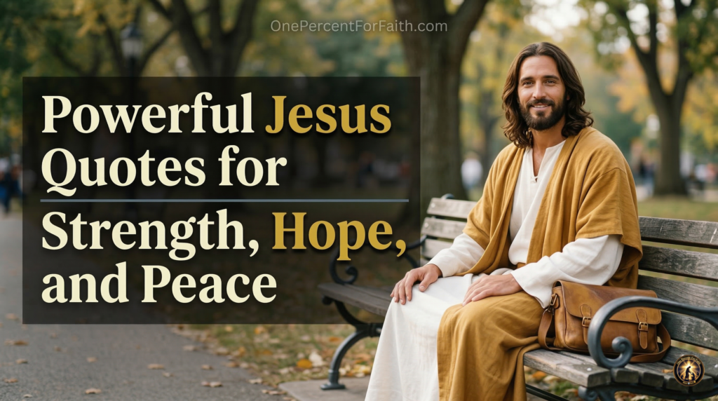 Powerful Jesus Quotes for Strength, Hope, and Peace