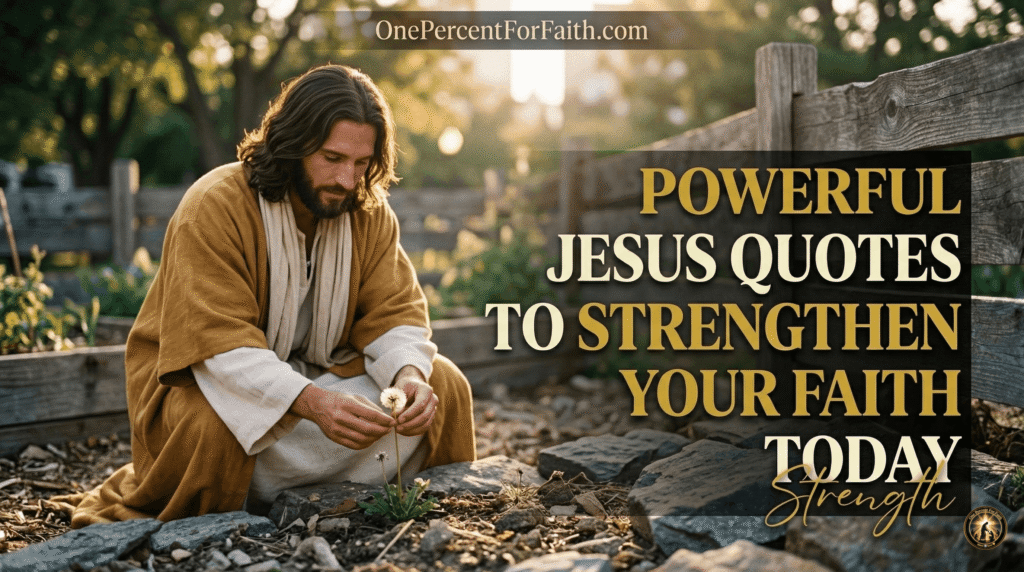 Powerful Jesus Quotes to Strengthen Your Faith Today
